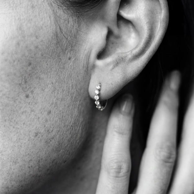 Multiple Hoops with 0.50 Carats - Sterling Silver | VS Clarity Lab Diamonds