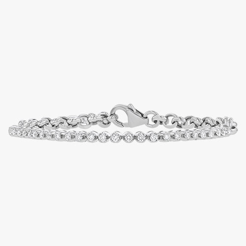 0.50 Carat Diamond Half Tennis Bracelet - 14K Gold | VS Clarity