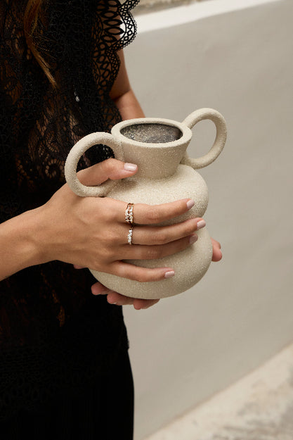 Quartet Multi Shape Diamond Ring Unique Sparkle Stackable Dainty Elegant