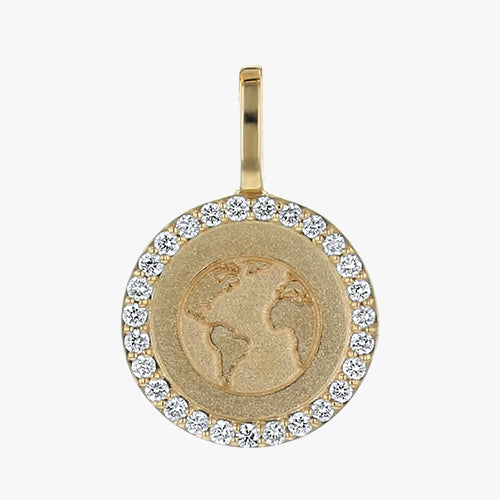 Noémie Earth Diamond Medallion - 14K Gold | VS Clarity Lab Grown Diamonds