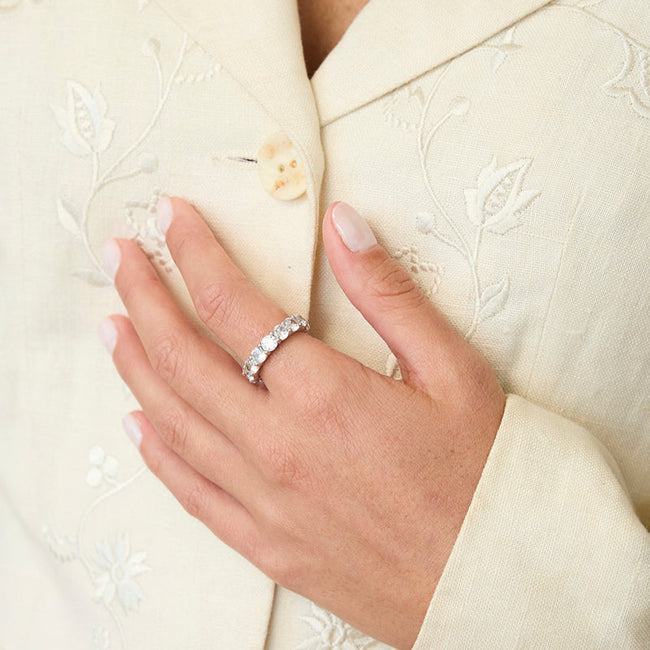 5 Carat Diamond Eternity Band Ring - 14K Gold | VS Clarity Lab Grown Diamonds