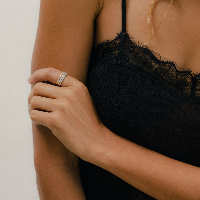 Baguette Diamond Band Ring - 18K Gold | VS Clarity Natural Diamonds