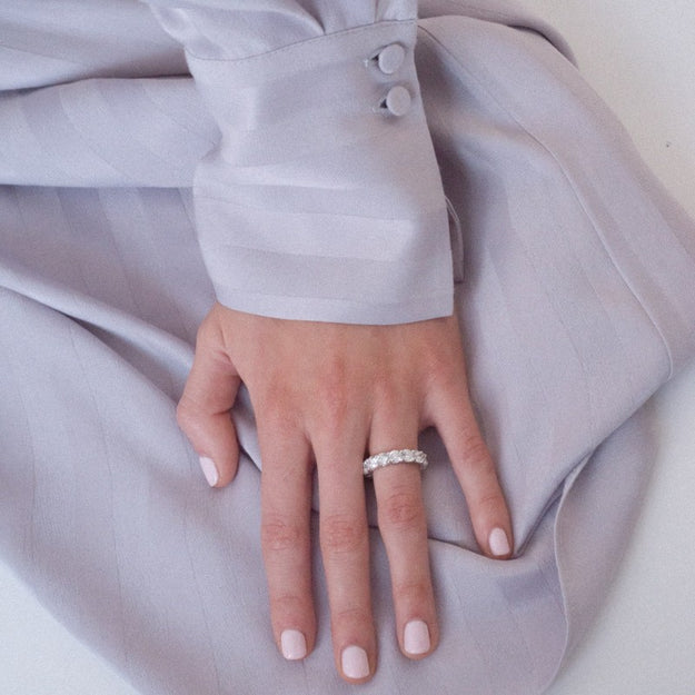 5 Carat Diamond Eternity Band Ring - 18K Gold | VS Clarity