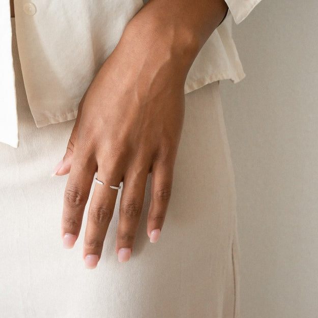 Open Band Ring - 14K Gold | VS Clarity Lab Grown Diamonds