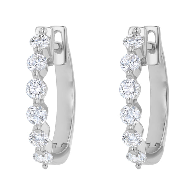 Multiple Hoops with 1.5 Carats - 14K Gold | VS Clarity Lab Grown Diamonds