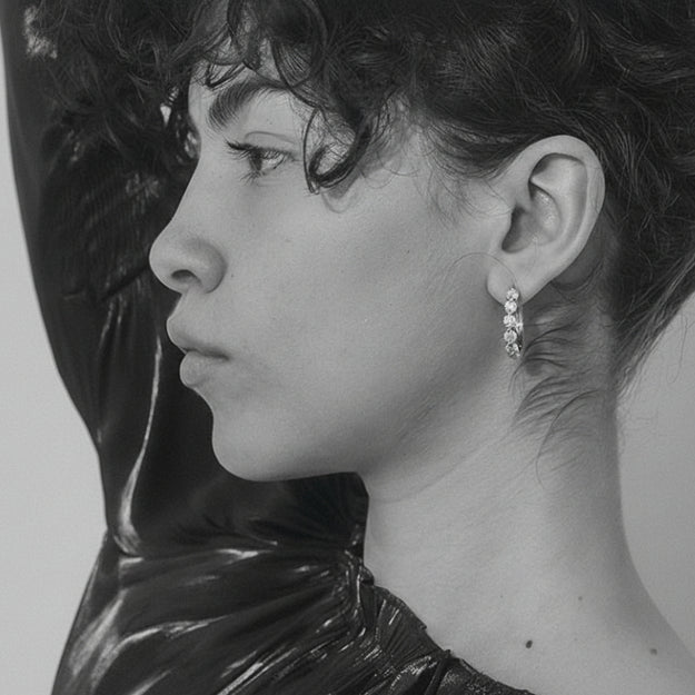 sterling silver VS quality diamonds