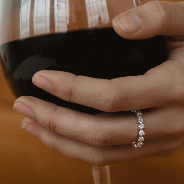 VS clarity 14K 18K Gold sparkling diamonds