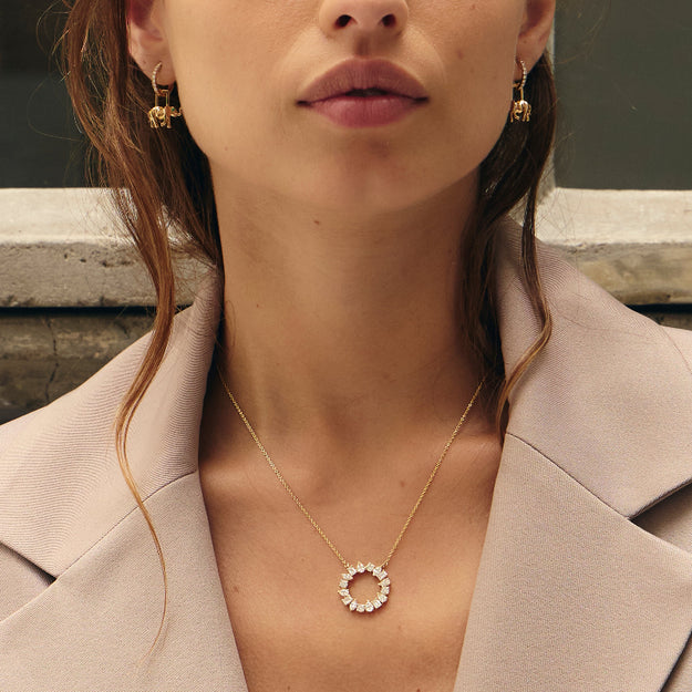 VS quality diamond 14K 18K gold