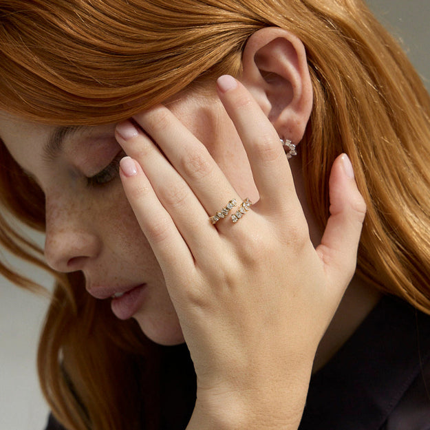 14K 18K Gold VS Clarity diamond