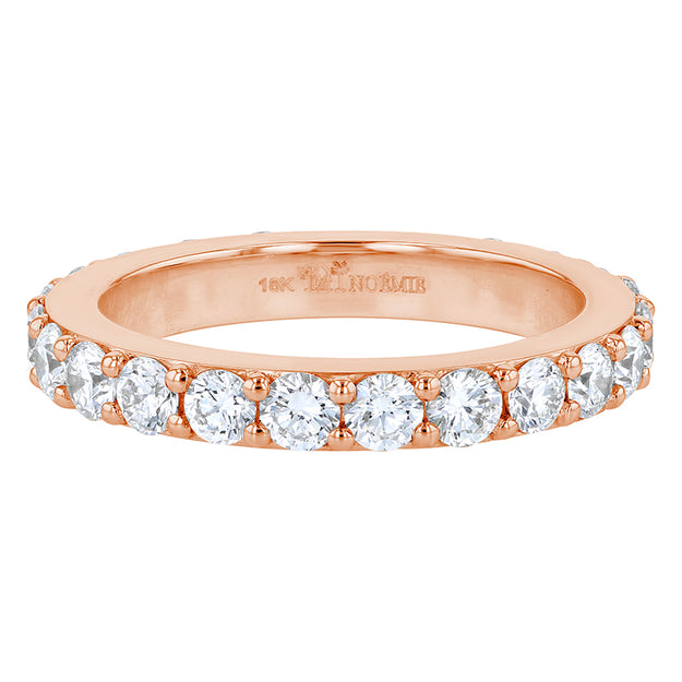 2 Carat Diamond Eternity Band Ring VS quality diamond round stone 14K 18K gold rose white yellow platinum