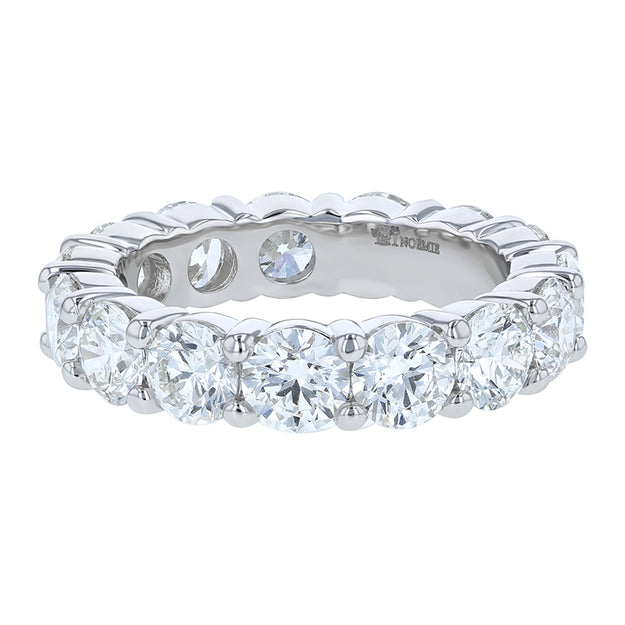 The 5 Carat Diamond Eternity Band Ring VS quality diamond 14K 18K gold rose white yellow platinum