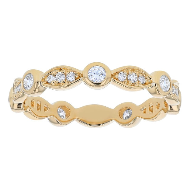 Vintage 14K 18K gold VS clarity diamond