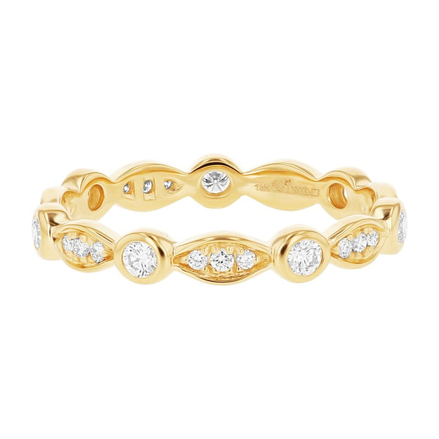 Vintage 14K 18K gold VS clarity diamond