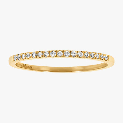 The Petite Diamond Band Ring VS qualiry 14K 18K gold rose white yellow platinum round stack