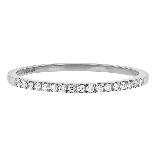 Petite Diamond Band Ring - 18K Gold | VS Clarity Natural Diamonds