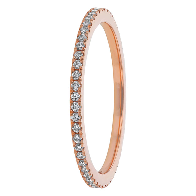 The Eternity Petite Diamond Band VS quality diamond 14K 18K gold rose white yellow platinum