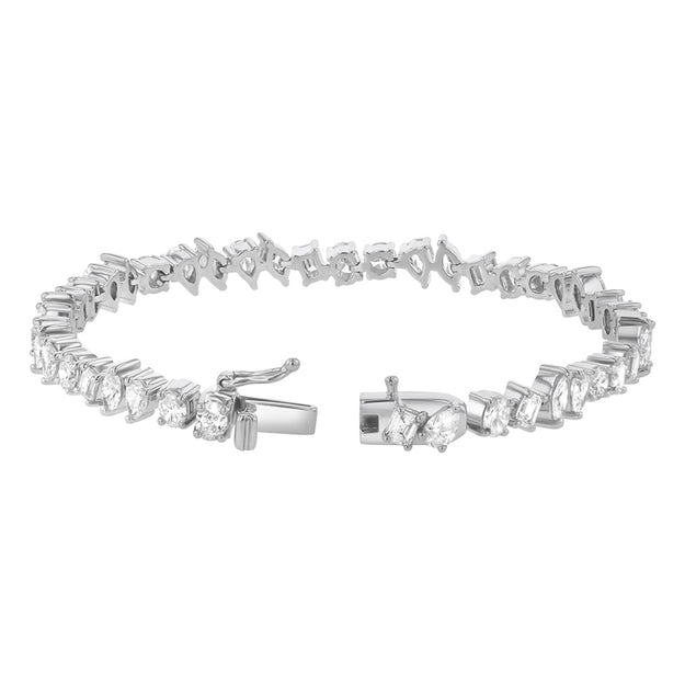 VS clarity Diamonds Multi Shape Tennis Bracelet