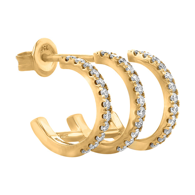 14K 18K gold rose white yellow black single VS quality