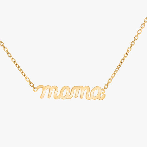 Mama Pendant Necklace - 18K Gold | VS Clarity Natural Diamonds