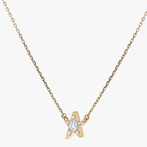 Single Star Diamond Necklace - 18K Gold | VS Clarity Natural Diamonds