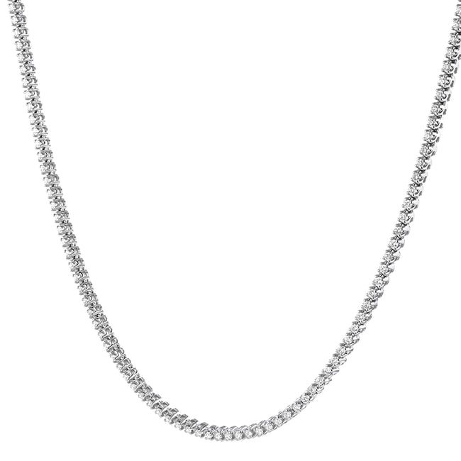 5 Carat Diamond Tennis Necklace - 18K Gold | VS Clarity Natural Diamonds