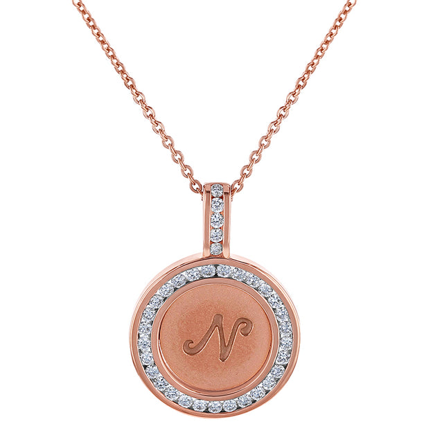 Custom Diamond Letter Symbol  VS quality diamond 14K 18K gold