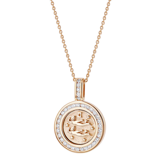 Gemini sign VS Clarity sparkling diamonds 14K 18K Gold