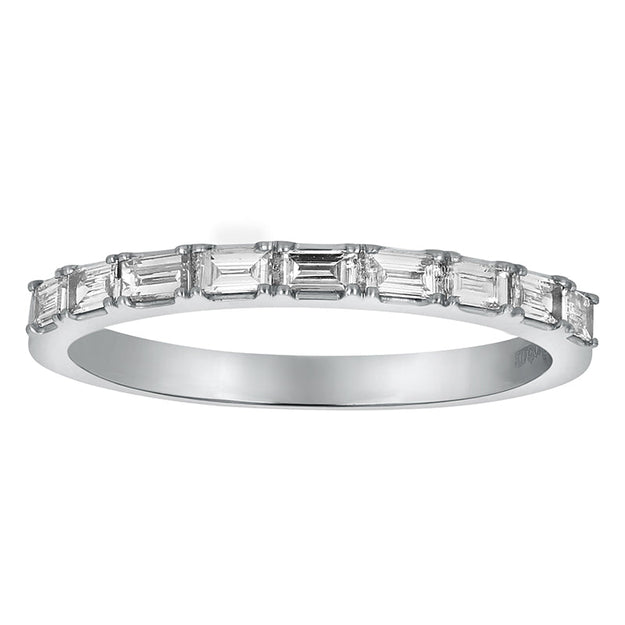 Baguette Diamond Band Ring - 18K Gold | VS Clarity Natural Diamonds