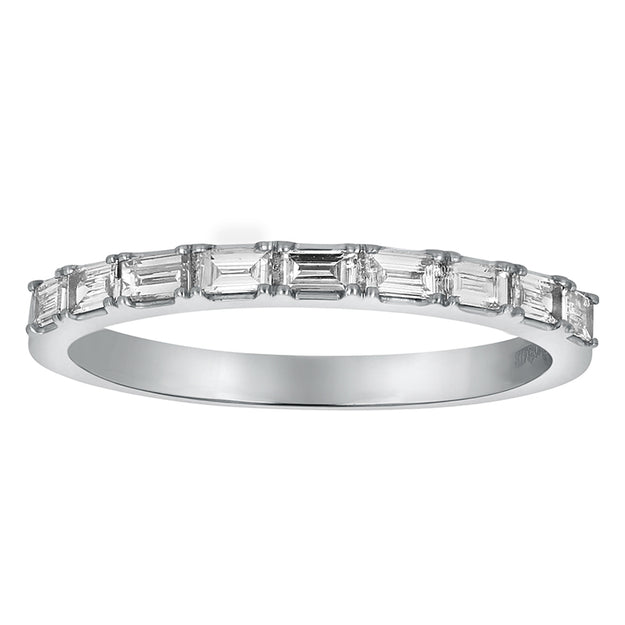 The Baguette Diamond Band Ring VS quality diamond 14K 18K gold black rose white yellow platinum