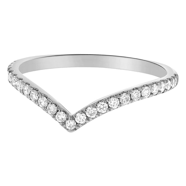 Chevron Diamond Ring - 18K Gold | VS Clarity Natural Diamonds