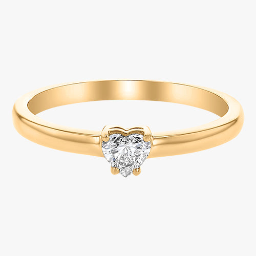 Heart Shaped Diamond Ring - 18K Gold | VS Clarity Natural Diamond
