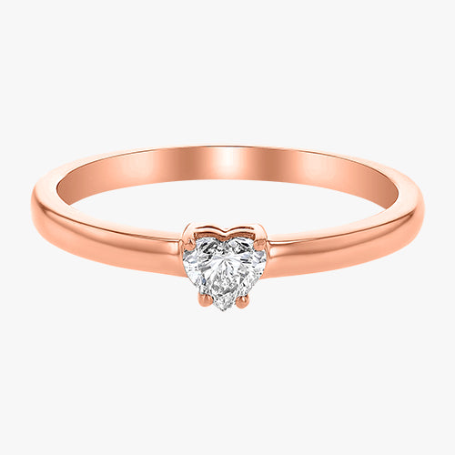 Heart Shaped Diamond Ring - 18K Gold | VS Clarity Natural Diamond
