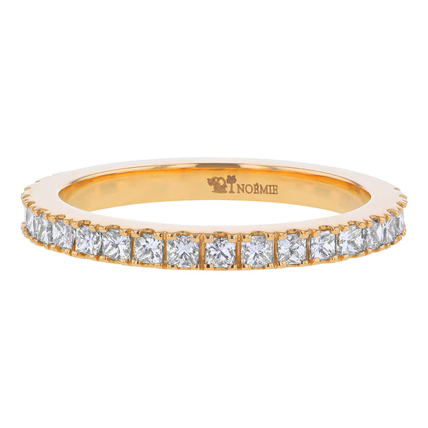 Princess Cut Diamond Eternity Band Ring VS Clarity diamond 14K 18K gold
