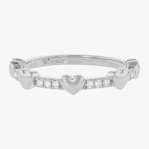 The Gold Heart and Diamonds Ring VS quality diamond 14K 18K gold rose white yellow