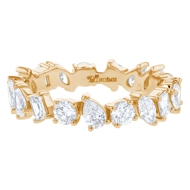 Multi Shape Diamond Eternity Ring - 14K Gold | VS Clarity Lab Grown Diamonds
