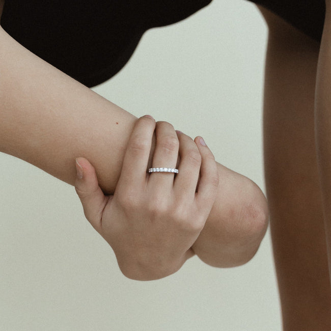 2 Carat Diamond Eternity Band Ring - 14K Gold | VS Clarity Lab Grown Diamonds