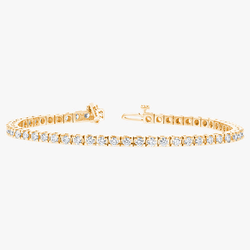 The Diamond Tennis Bracelet VS quality stone 14K 18K gold black rose white yellow