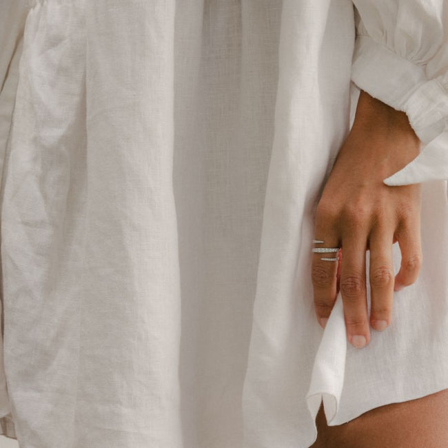 Graduated Diamond Spiral Ring - 18K Gold | VS Clarity Natural Diamonds