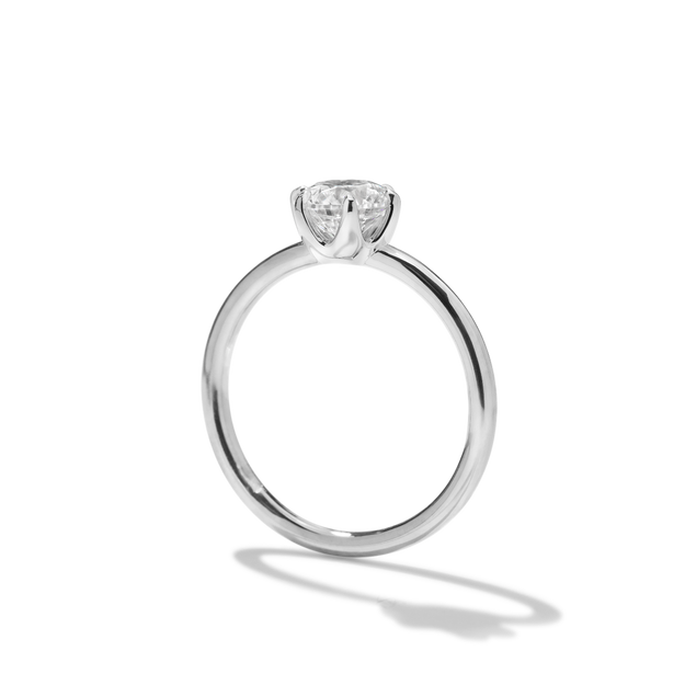 Chispa Sparkle Diamond Engagement Ring Wedding Band Dainty Elegant Sparkle White Gold