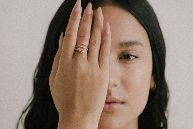 Elephant Diamond Spiral Ring - 18K Gold | VS Clarity Natural Diamonds