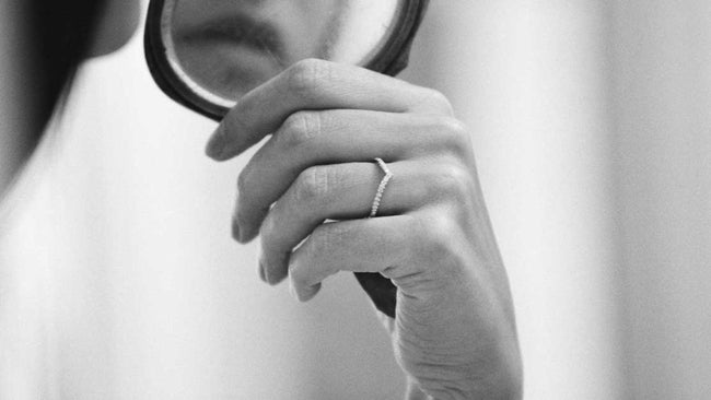 Chevron Diamond Ring - 18K Gold | VS Clarity Natural Diamonds